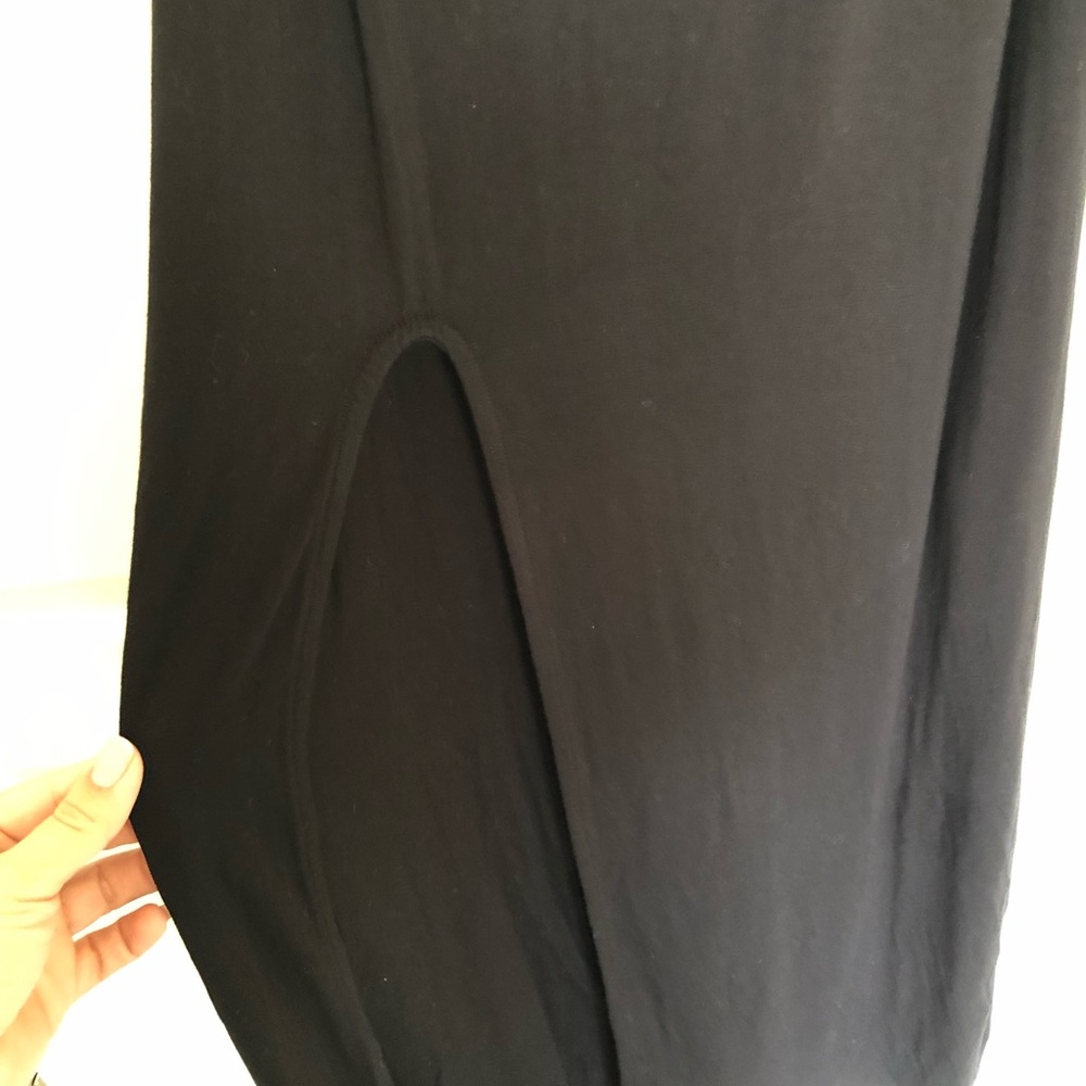 Black jersey maxi